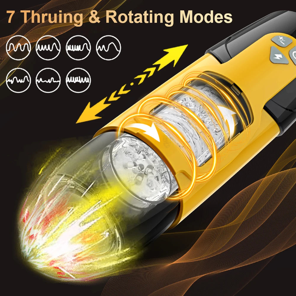 Automatic male masturbator, telescopic rotation, vaginal masturbation 