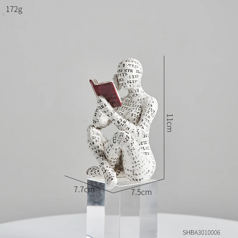 Creative Resin Art Decoration Modern Home Office Shelf 