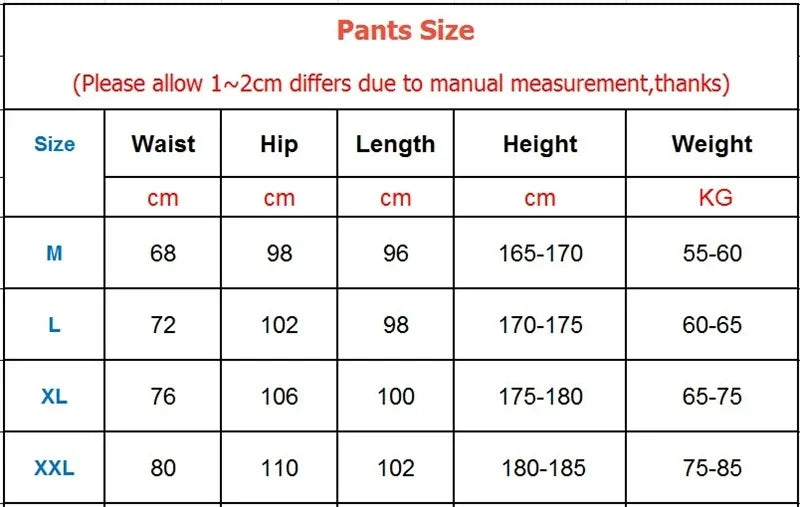 Men's Printed Sports Pants Elastic Sweatpants 