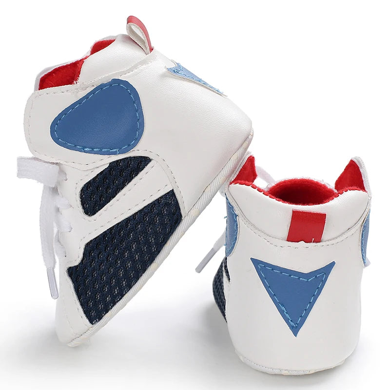 Baby High Top Basketball Sneakers Anti-Slip Casual Sports Shoes 