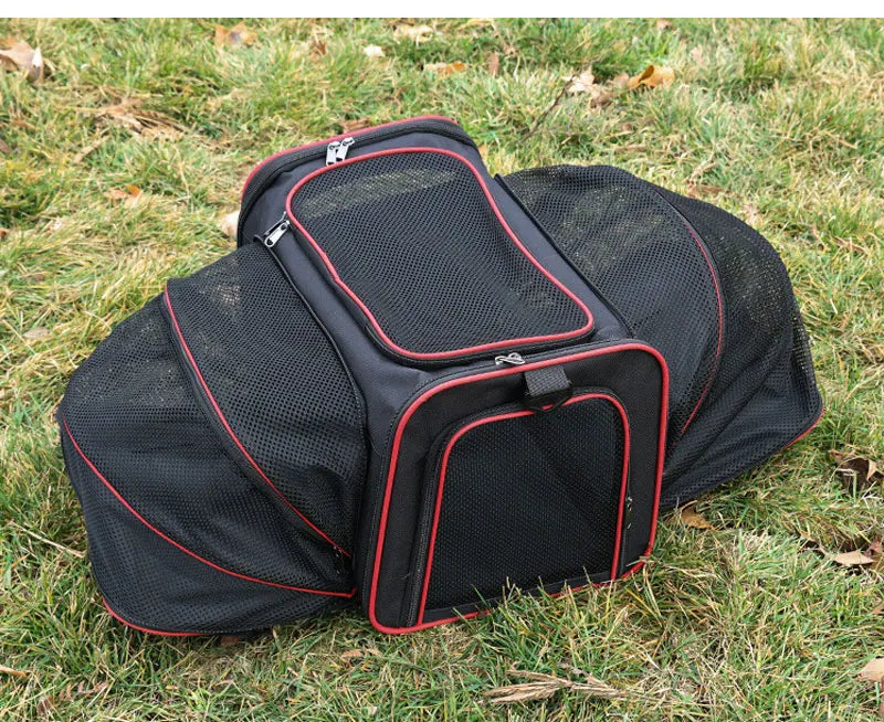 Mochila DE Transporte portátil para mascotas, bolso de hombro plegable transpirable, bolsas de transporte para gatos y perros, bolso de viaje para mascotas, bolsa de transporte