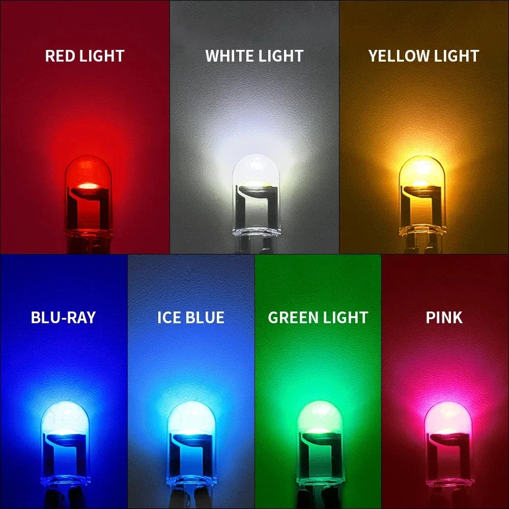 Crystal COB Led Car Light White Automobile License Plate Lamp 