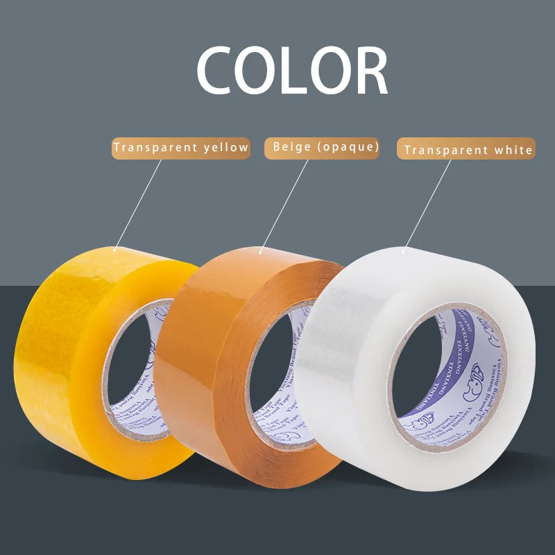 3 rollos de cinta de embalaje transparente, cinta de embalaje resistente para en