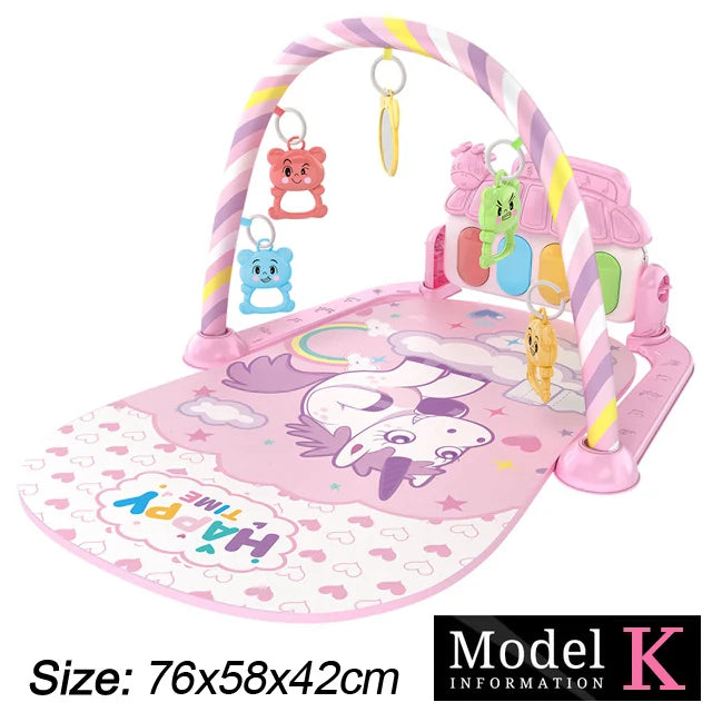 Soporte de Fitness para bebé, juego de música, juguetes de actividades de gimn