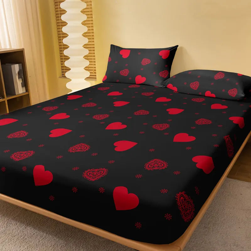 Sanded Quilt Love Printed Quilt Simple Bedding for Men and Women 