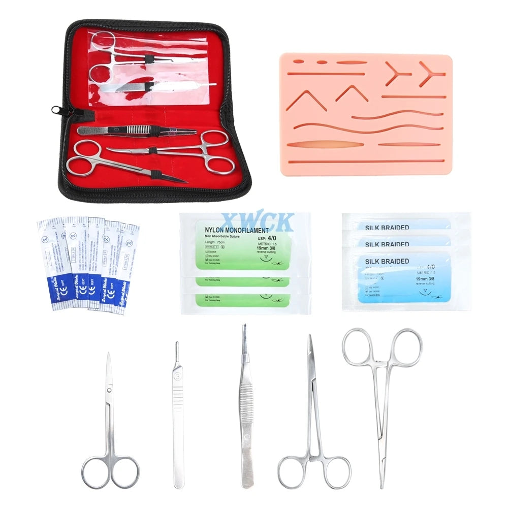 Silicone Skin Suture Pads Kit Practice Model of s 