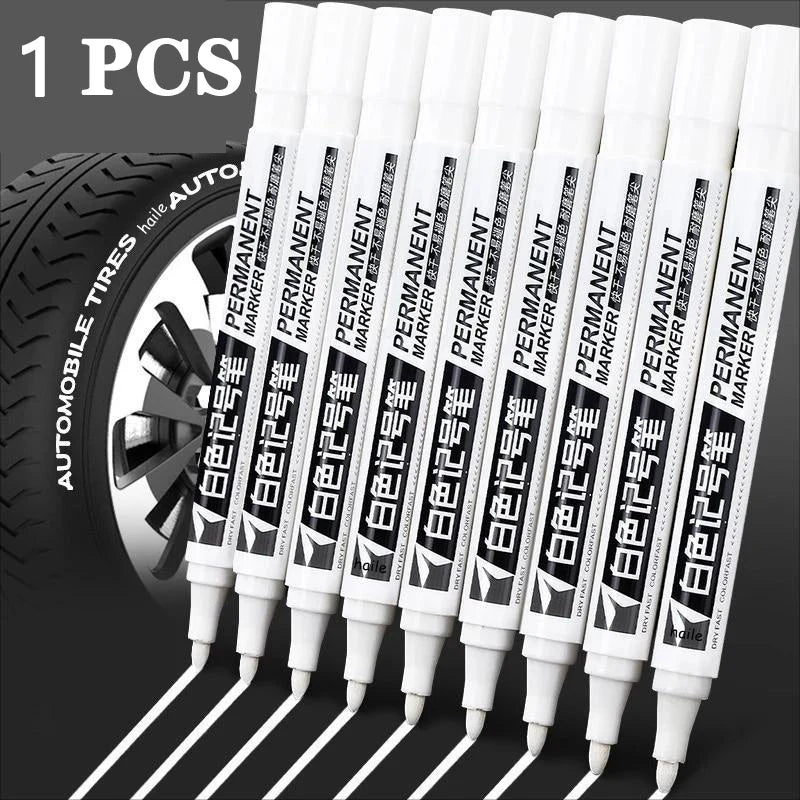 2.0mm White Marker Pen Set Waterproof Oily White Gel Pens