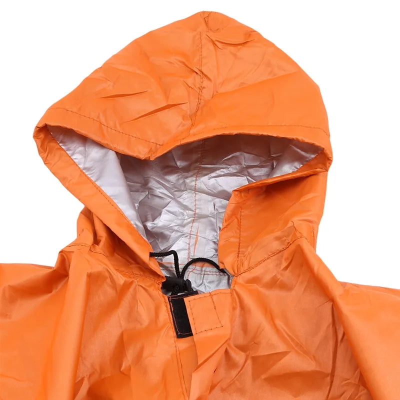 Adult 3 in 1 Waterproof Long Raincoat Rain Coat Jacket Co