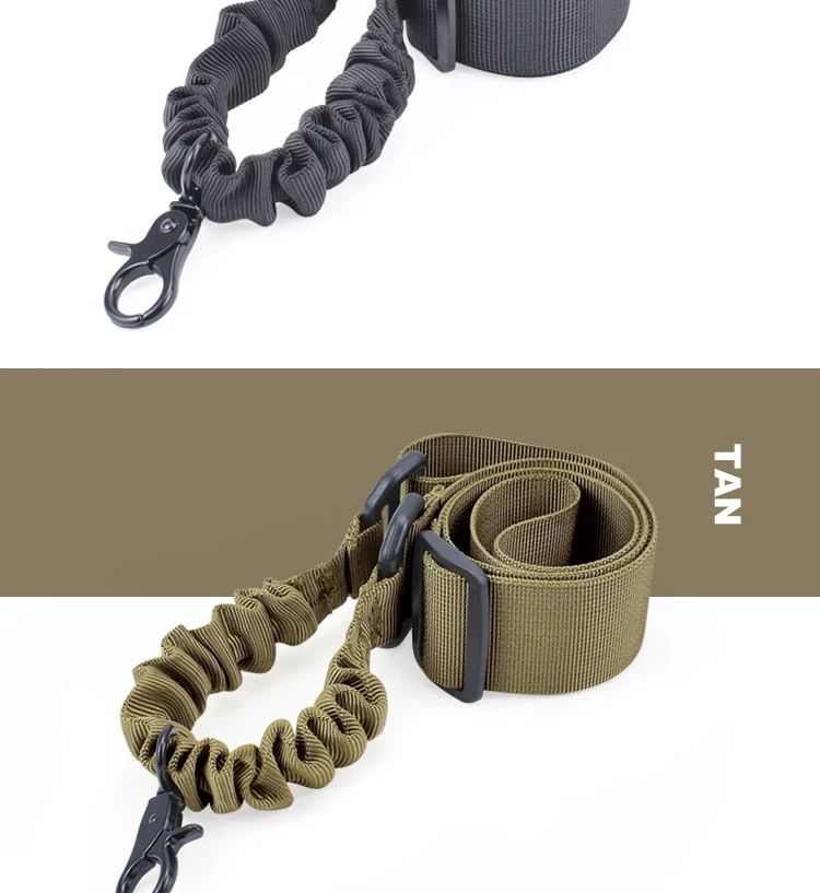 Correa de hombro para pistola de un solo punto, cinturón ajustable, accesorios de caza al aire libre, cuerda elástica para Rifle