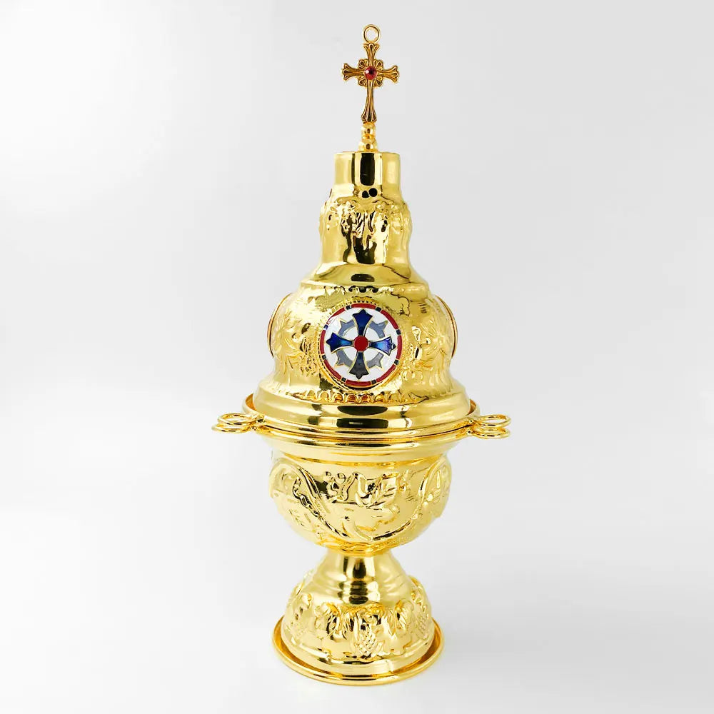 Orthodox Church incense burner, liturgical censer items 