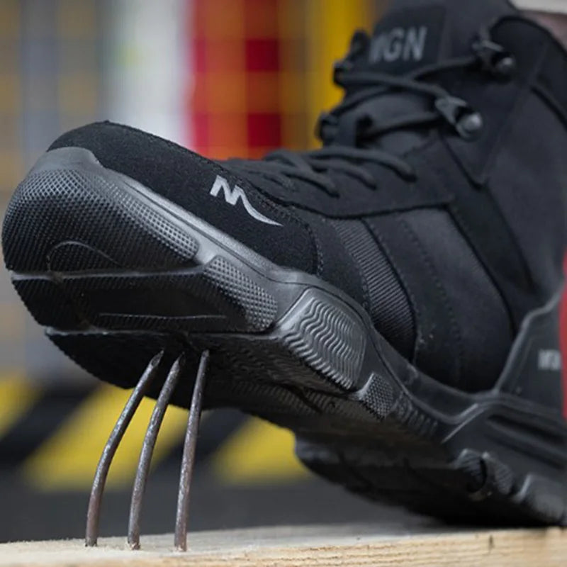 Botas de trabajo indestructibles, zapatos de seguridad con punta de acero, zapat