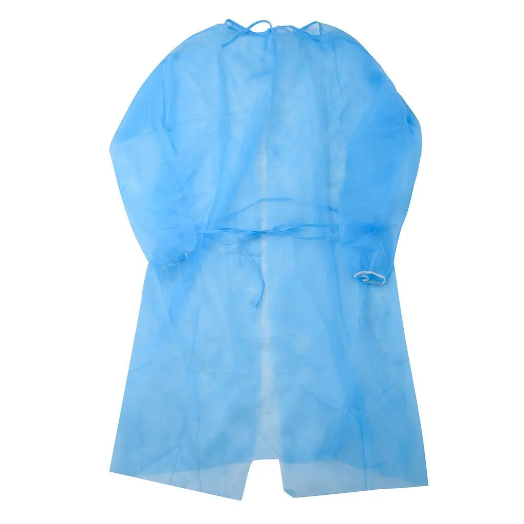 Ropa de aislamiento protectora desechable Unisex, 10 piezas, antisaliva, imperme