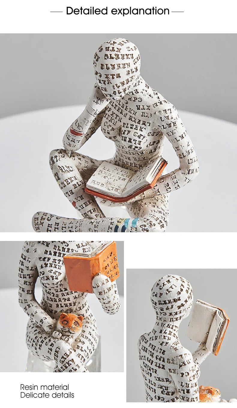 Creative Resin Art Decoration Modern Home Office Shelf 