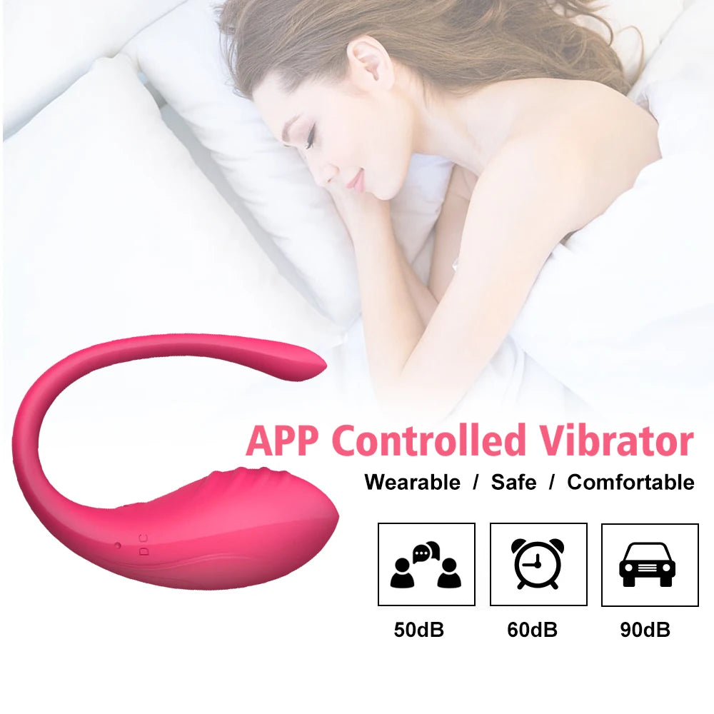 Wireless Bluetooth Vibrator Egg Clitoris Stimulator Vibrator for Women 