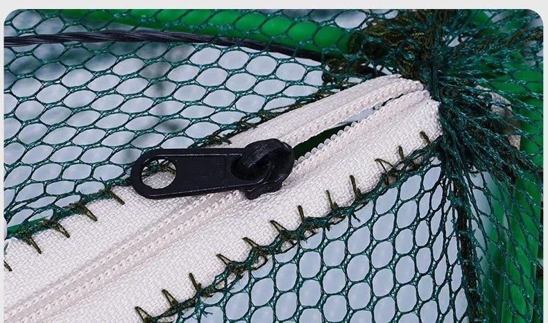 Malla para red de pesca/aparejos/jaula plegable, recogedor de cangrejos, red de pesca, cangrejo, cangrejo, camarones, fusión, alquillas, trampas de pesca