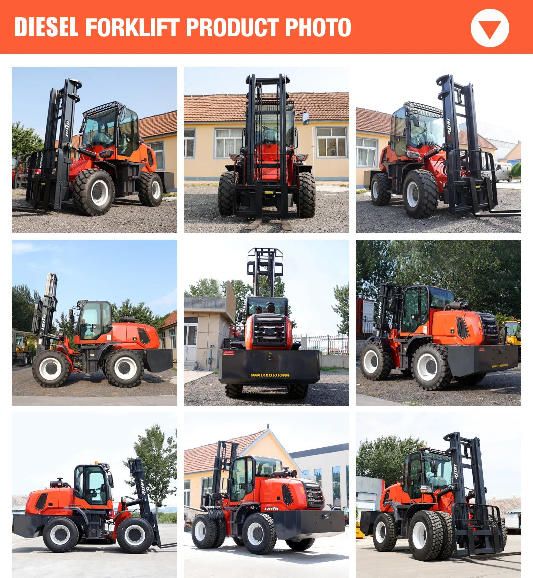 5 ton off road forklift, 4WD forklift, price