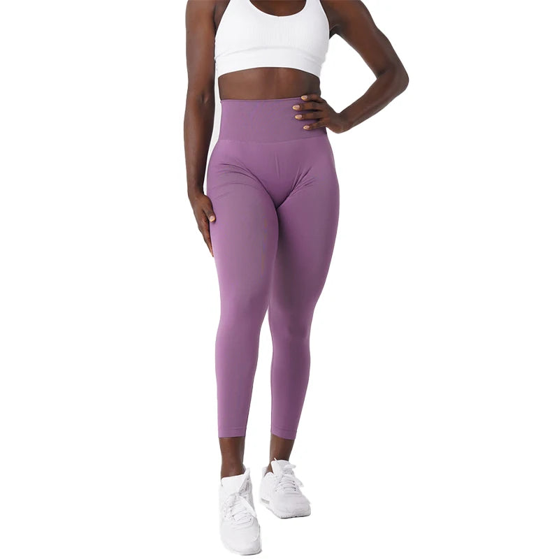 NVGTN-mallas sin costuras para mujer, pantalones de Yoga de cintura alta, ropa de gimnasio, mallas de LICRA suaves para entrenamiento, trajes de Fitness