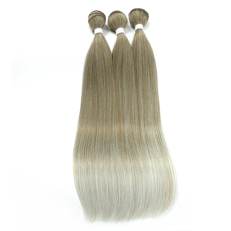 Natural Hair Salon Straight Bone Hair Extensions Fiber 