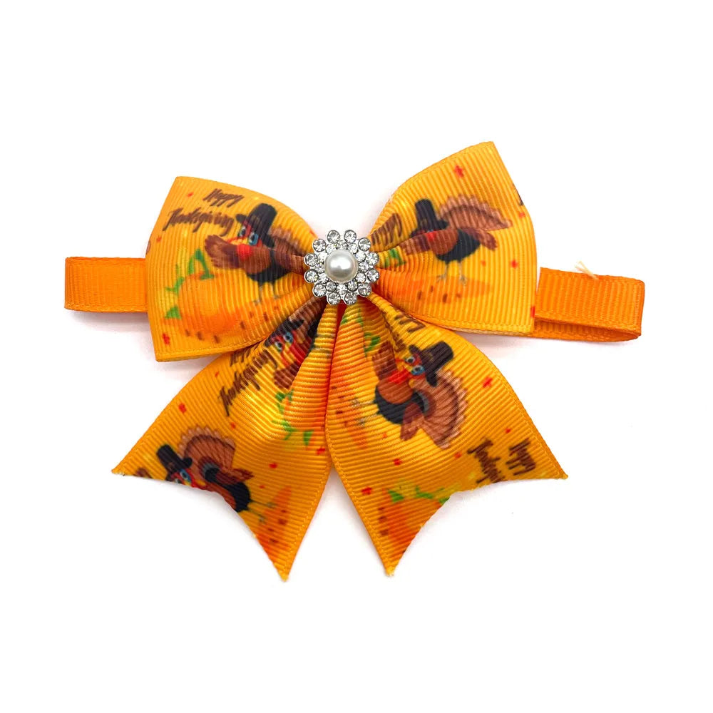 50/100 Pcs Autumn Style Small Dog Bow Grooming Product