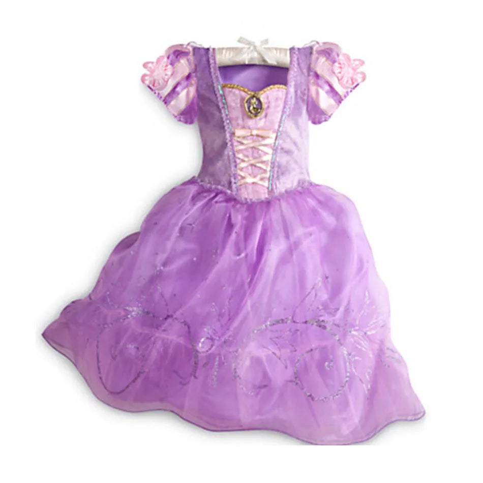 Girls Princess Dress Cinderella Snow White Aurora So Costume 