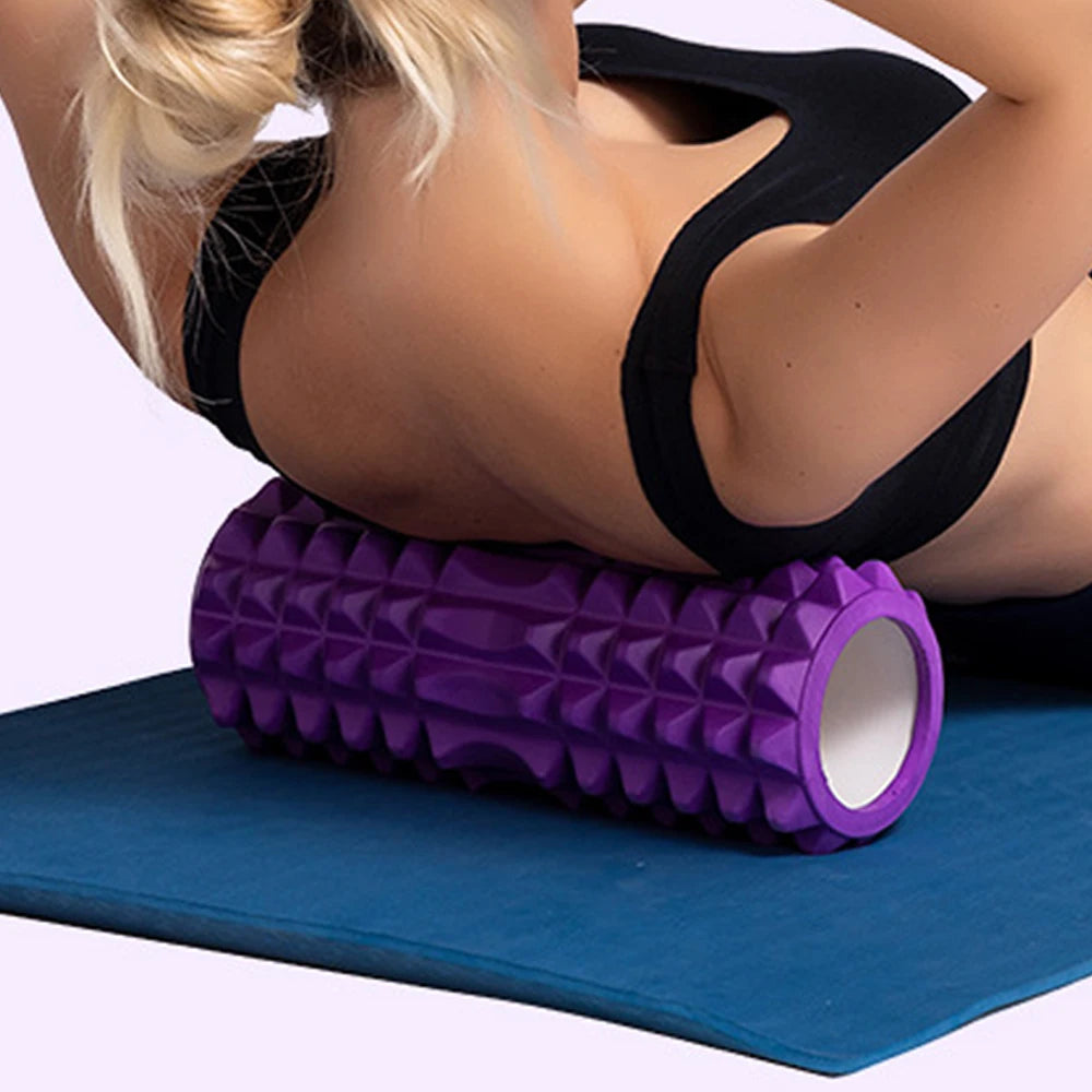 Rodillo de masaje de espuma, columna de Yoga hueca, equipo de Fitness para masaj