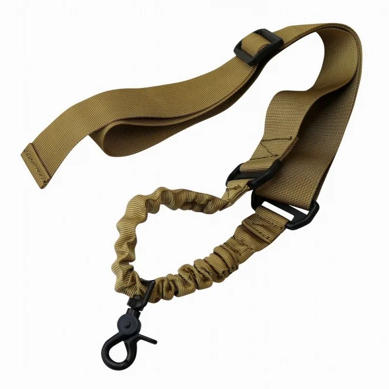 Correa de hombro para pistola de un solo punto, cinturón ajustable, accesorios de caza al aire libre, cuerda elástica para Rifle