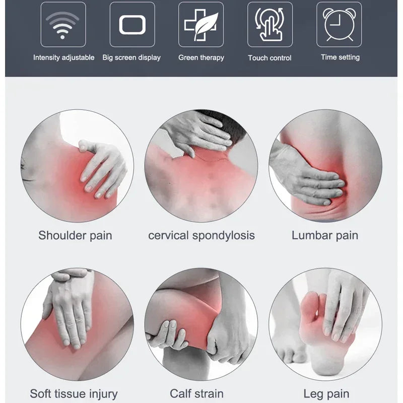 Máquina de terapia ultrasónica para alivio del dolor, masaje de articulaciones
