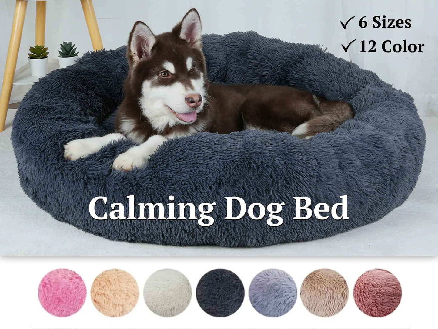 Fluffy Dog Cat Bed Mat Non-Slip Machine Washable 