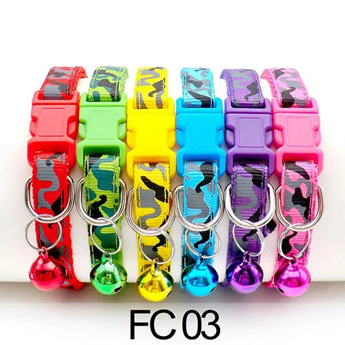 Adjustable Cat Collar with Bell Puppy Kitten Collar Wholesale 