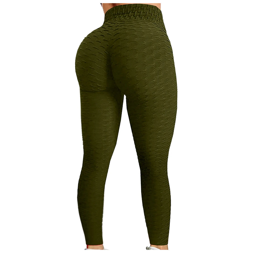 Pantalones de Yoga de cintura alta para mujer, mallas adelgazantes con Control d