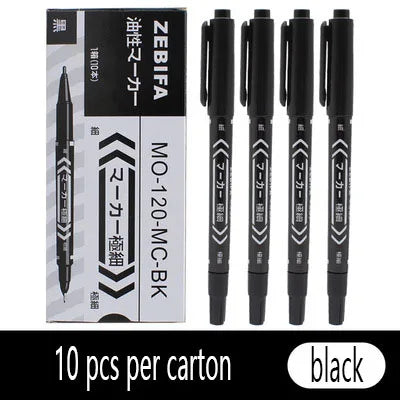 Double-sided waterproof permanent marker pens, double-sided marker pens co