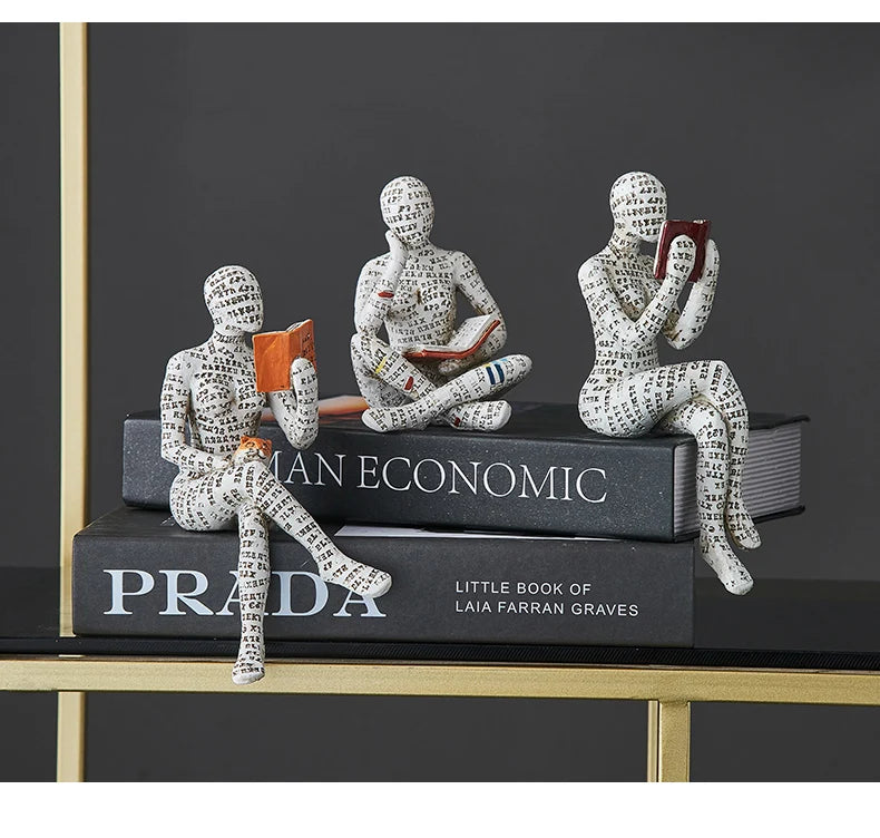 Creative Resin Art Decoration Modern Home Office Shelf 
