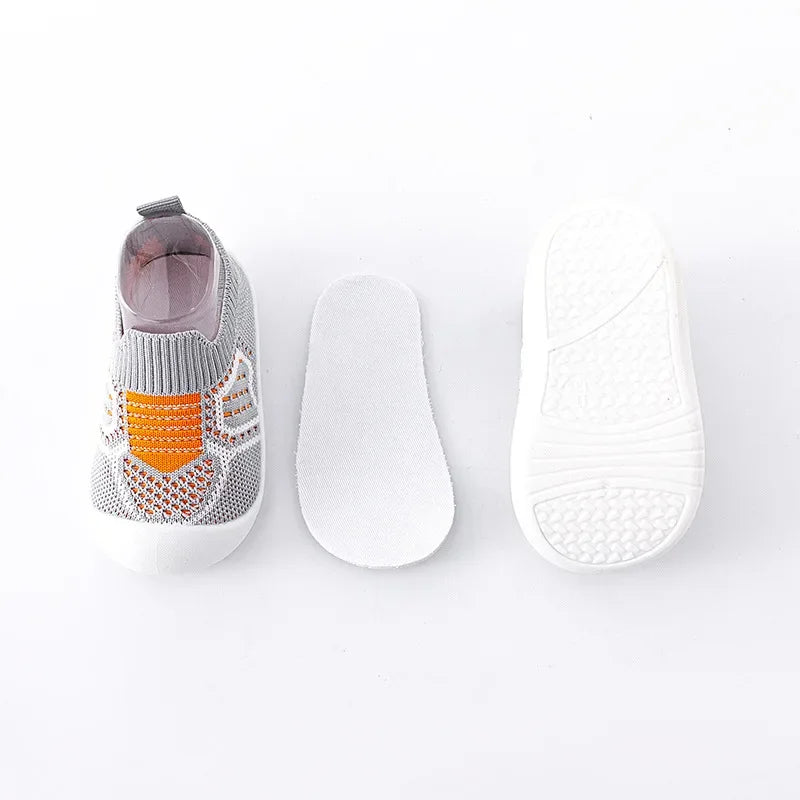 Baby Anti-slip Shoes Breathable Rubber Sole Socks p 