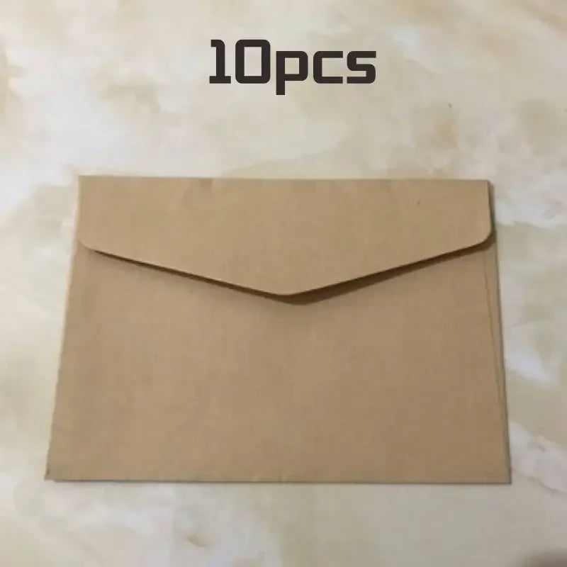 Classic Black and White Mini Kraft Paper Window Envelopes Wedding Envelopes