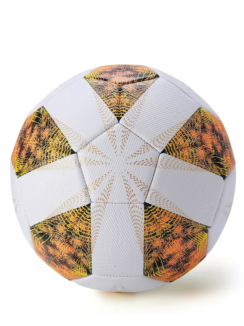 Balón de fútbol de tamaño estándar 5, pelota de fútbol cosida a máquina, p