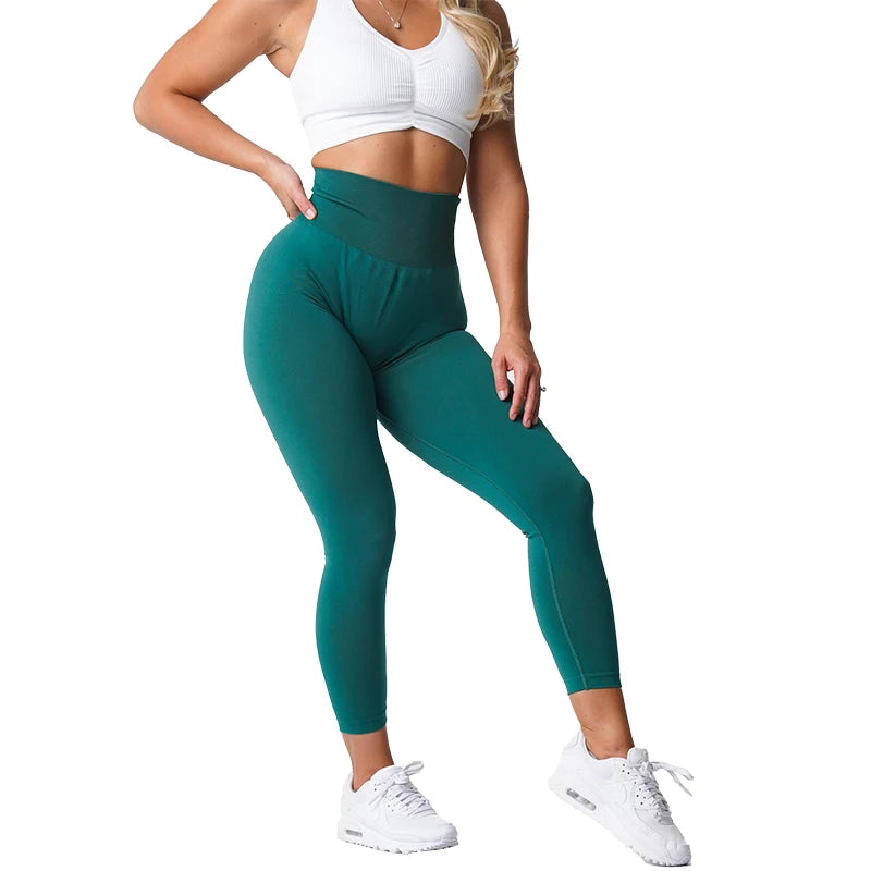 NVGTN-mallas sin costuras para mujer, pantalones de Yoga de cintura alta, ropa de gimnasio, mallas de LICRA suaves para entrenamiento, trajes de Fitness