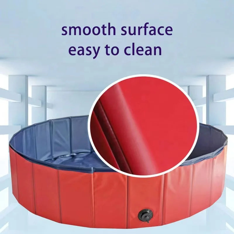 Piscina plegable para perros, bañera para mascotas, accesorios para mascotas