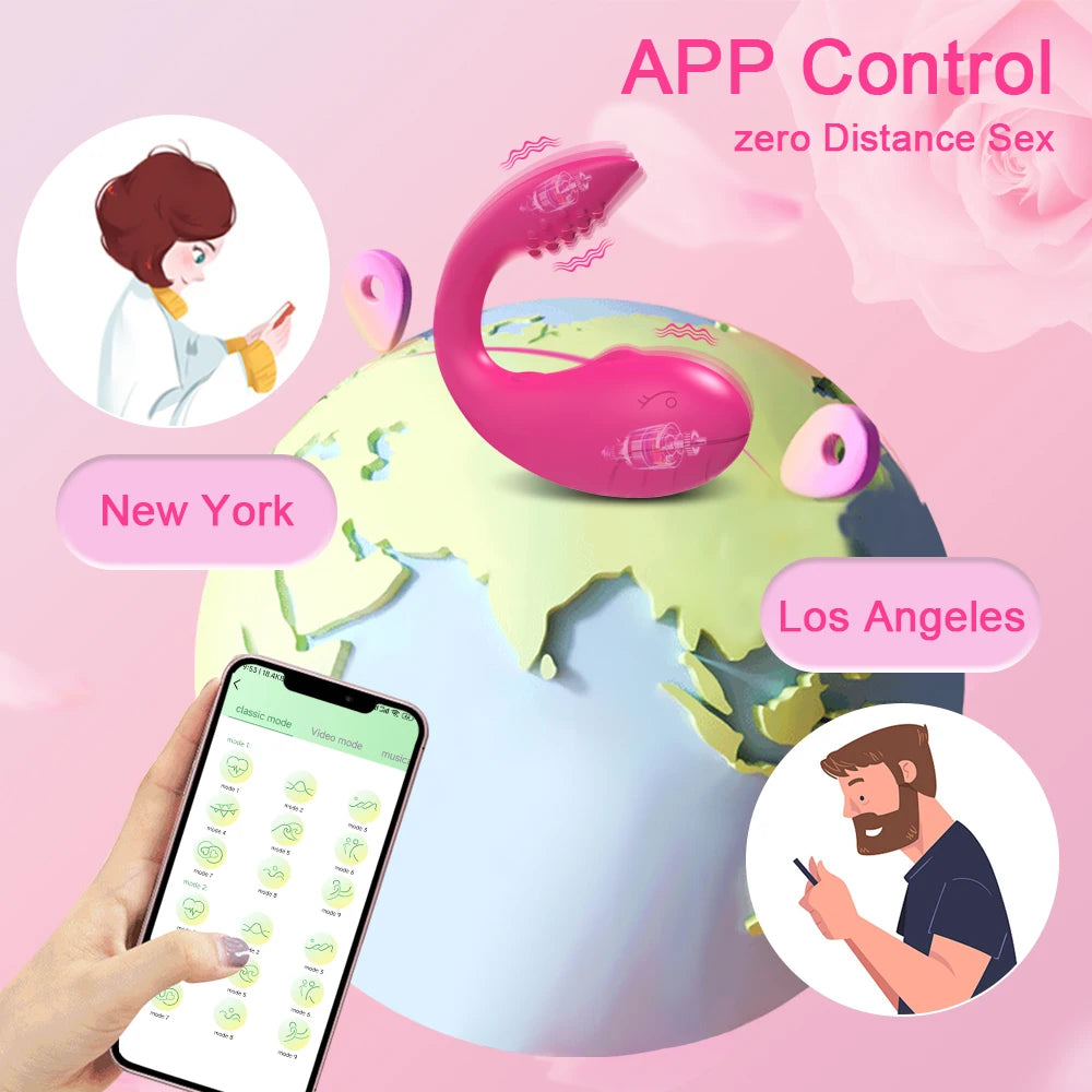 Bluetooth Control Vibrating Egg for Women Clitoris Stimulator u 