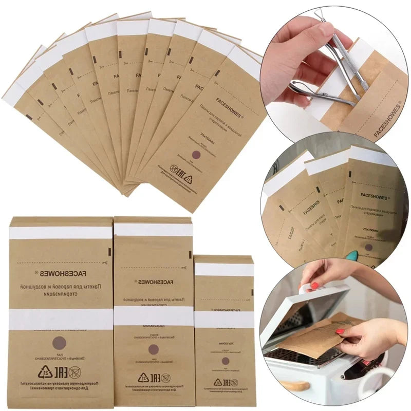 Disposable Disinfection Bag for Nail Tools Kraf Sterilizer