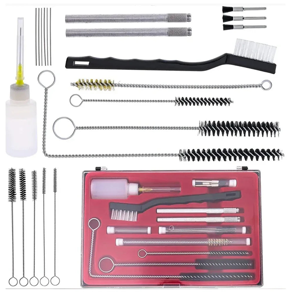 Professional Spray Gun Cleaning Brush Set Spray Gun Cleaning Kit 