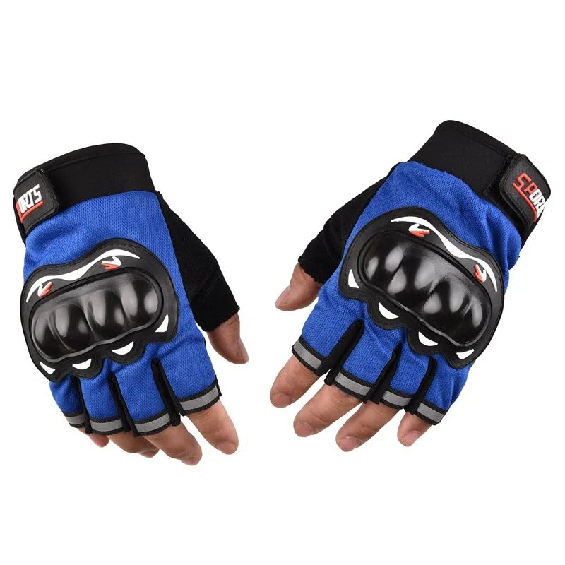 Guantes de motocicleta para hombre, guantes de carreras con dedos cerrados transpirables para deportes al aire libre, conducción en bicicleta cruzada