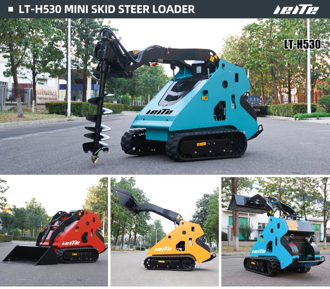 Small Rubber Tracked Skid Steer Loader Fork Skid Steer Loader 