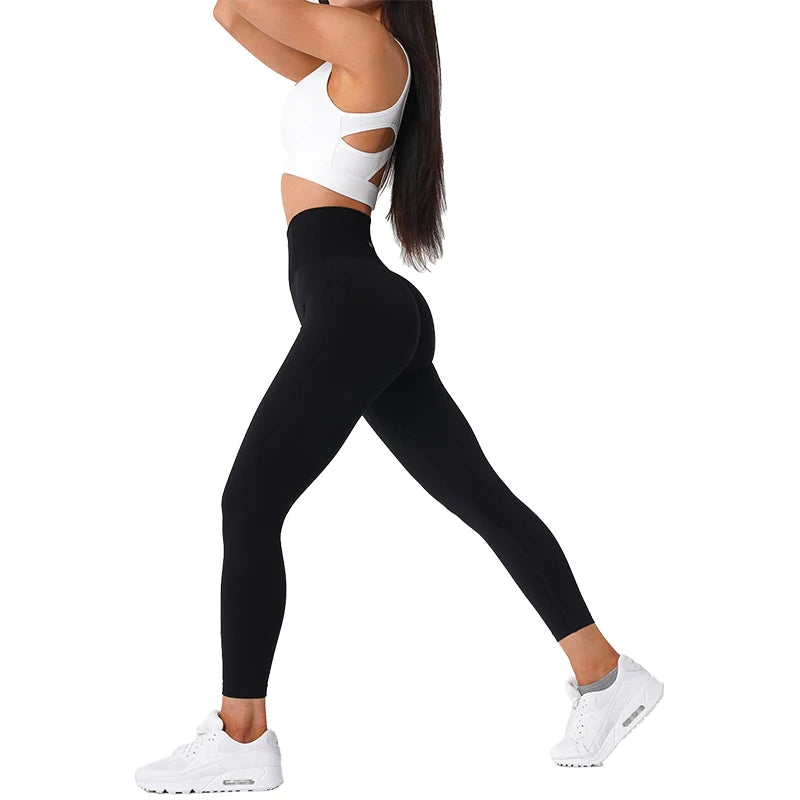 NVGTN-mallas sin costuras para mujer, pantalones de Yoga de cintura alta, ropa de gimnasio, mallas de LICRA suaves para entrenamiento, trajes de Fitness