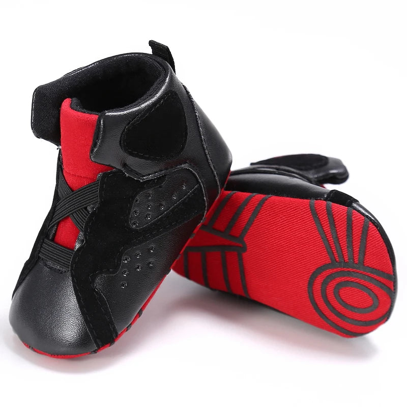 Baby High Top Basketball Sneakers Anti-Slip Casual Sports Shoes 