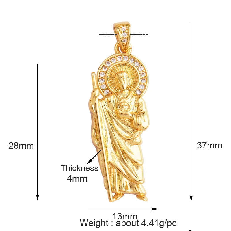 Religious Guardian Angel Jesus Pendant Love Heart Pendant 