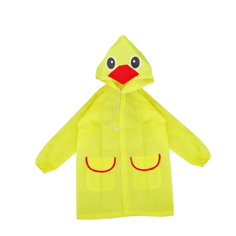 Chubasquero de dibujos animados para niños, Poncho de lluvia plegable, impermea