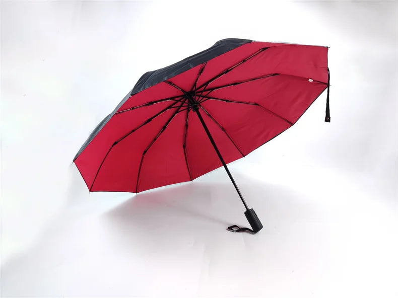 Heavy Duty Windproof Double Layer Fully Automatic Umbrella 