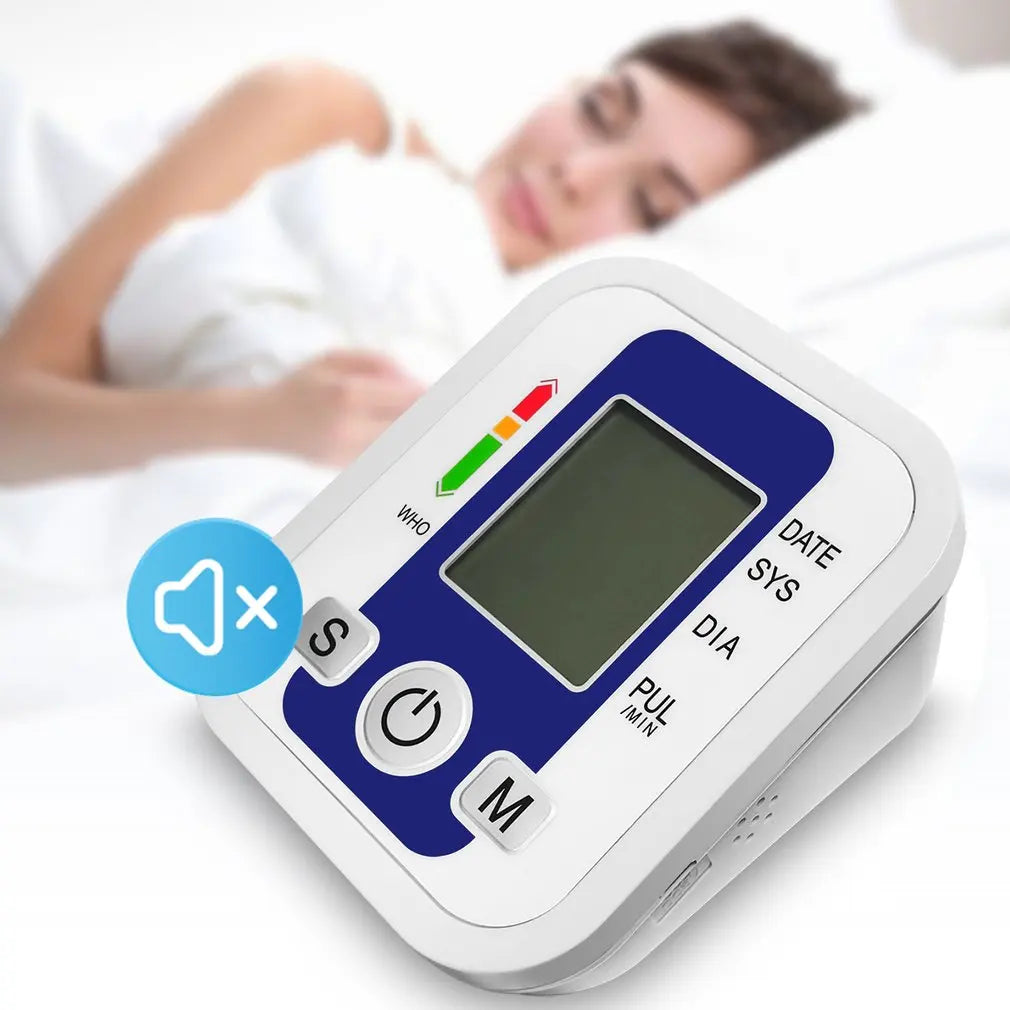 Monitor de presión arterial de brazo, equipo de BP, tonómetro portátil médic