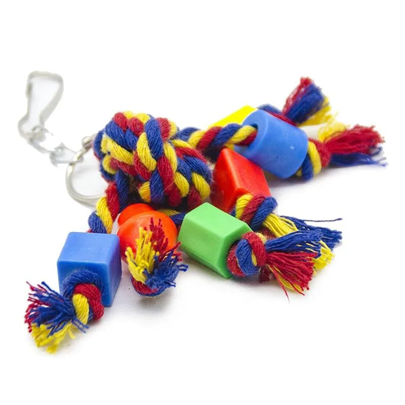 Parrot Chew Toy Cotton Rope Bite Bridge Tearing Ca 