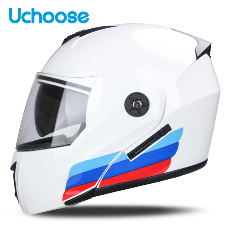 Uchoose Unisex Motorcycle Helmet Double Lens Secci? 